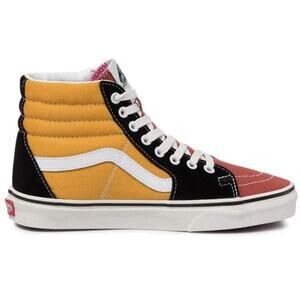 Vans Off The Wall Sk8-Hi Skate Shoes Canvas Suede Colorblock Unisex US M7.5/W9